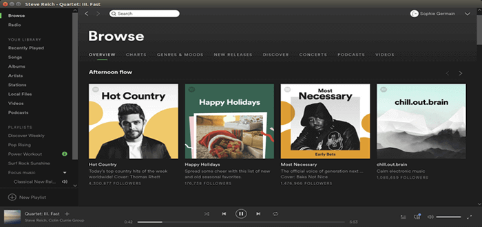 3 façons d'installer Spotify [Streaming de musique] dans Fedora Linux
